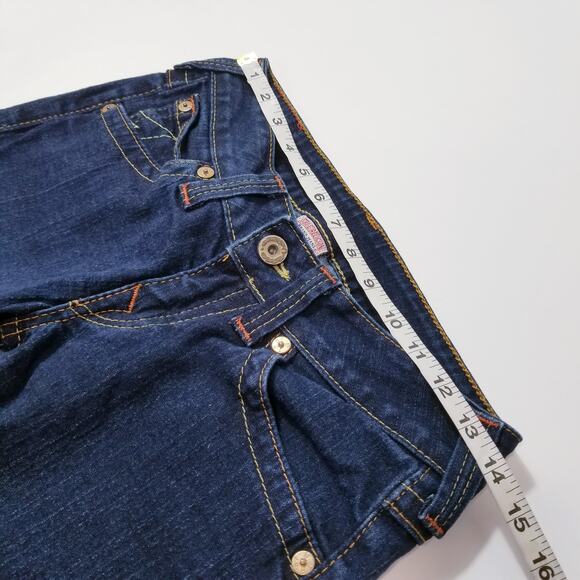 True Religion Jeans Joey Low Rise Bootcut Dark Wash Blue Denim - Picture 6 of 11